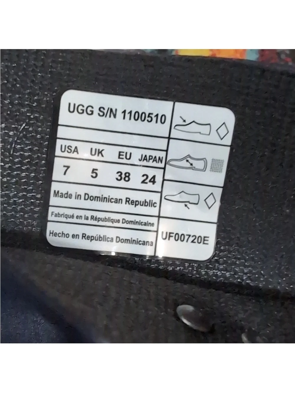 UGG Blue Rubber Rain Boots Size 7 Waterproof Mid Calf